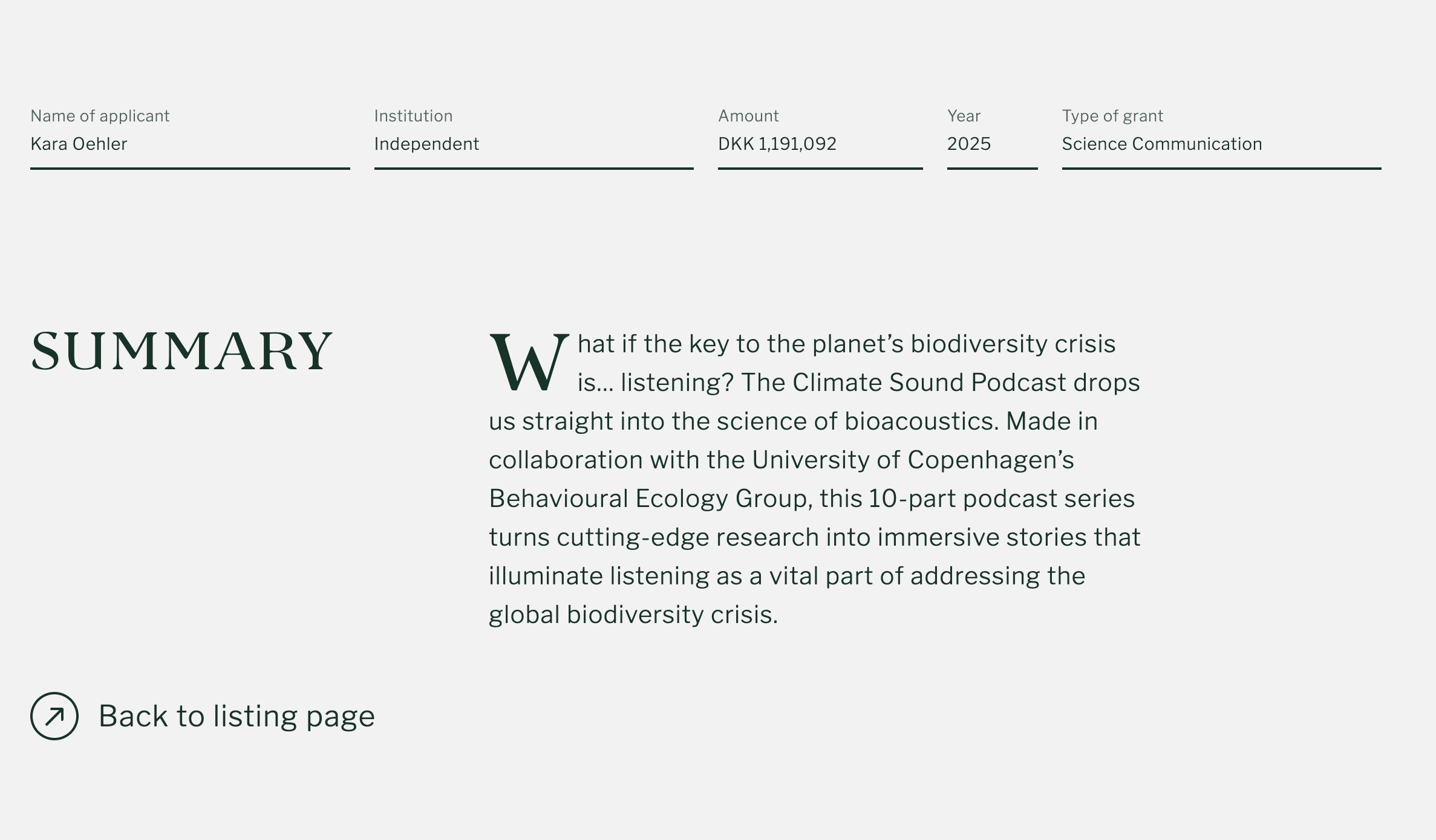Grant award from the Carlsberg Foundation image 2